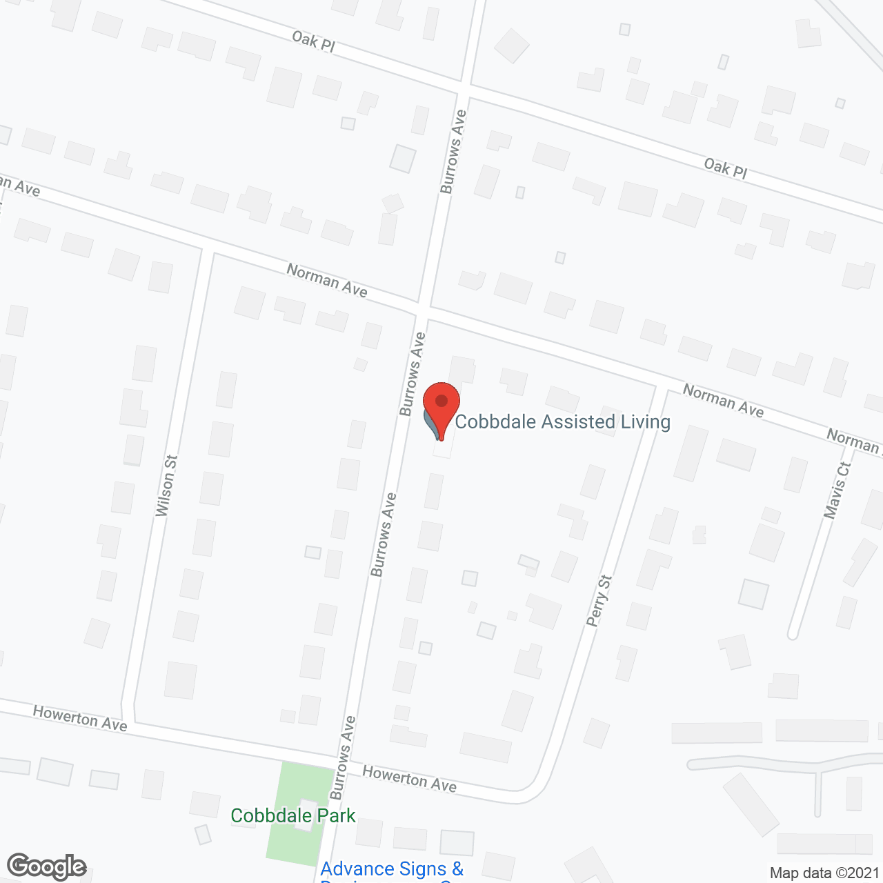 Cobbdale Assisted Living in google map