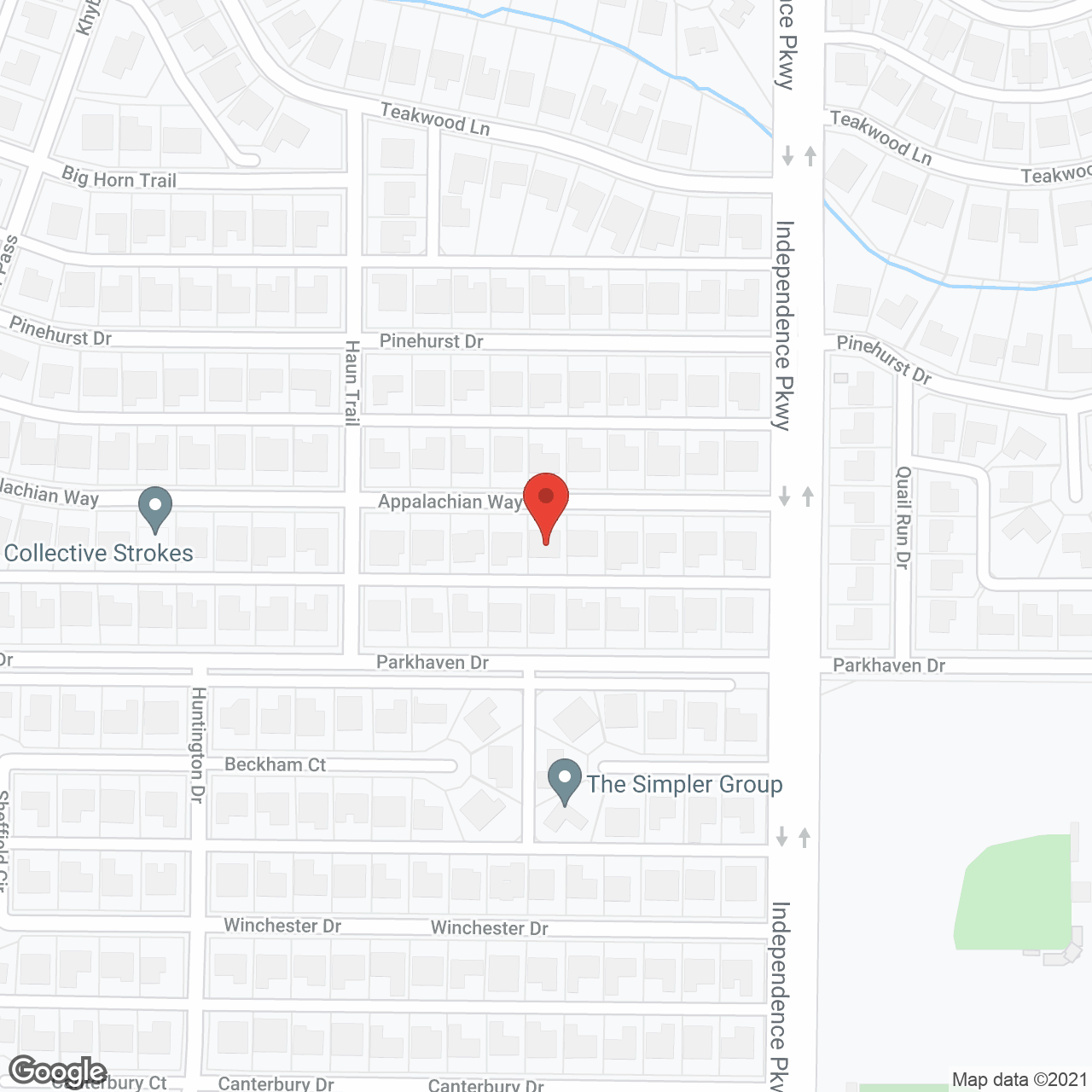 Silver Leaf Assisted Living at Appalachian Way in google map