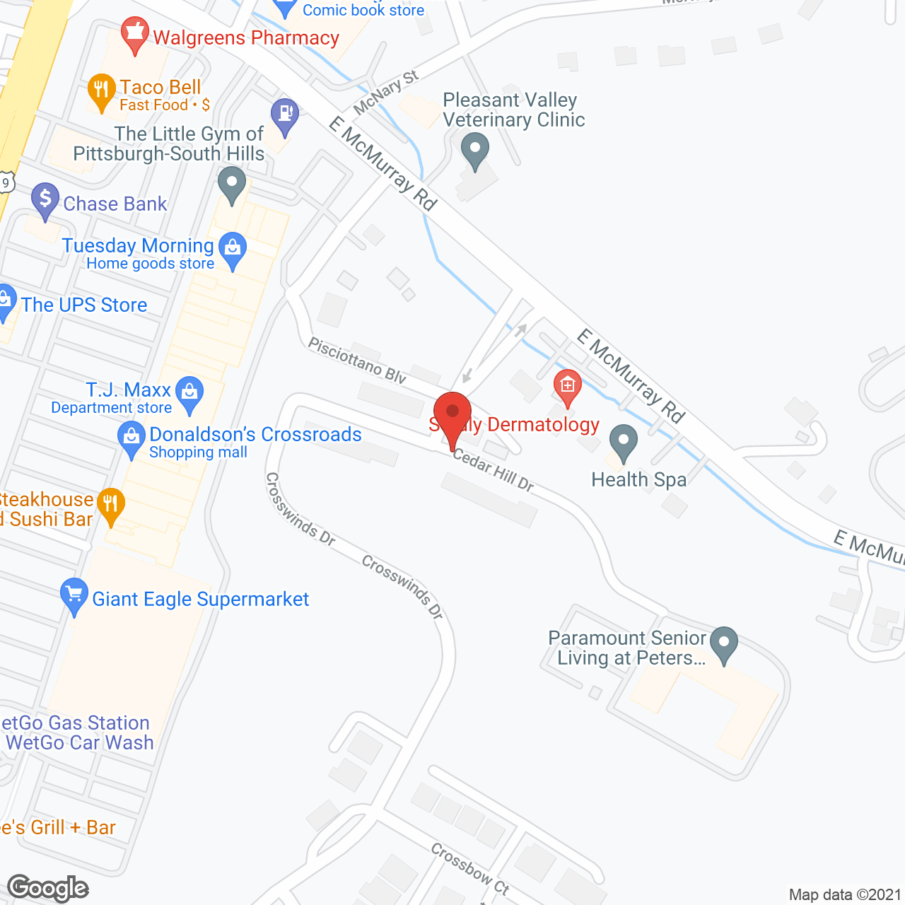 Paramount Senior Living of Peters Township in google map