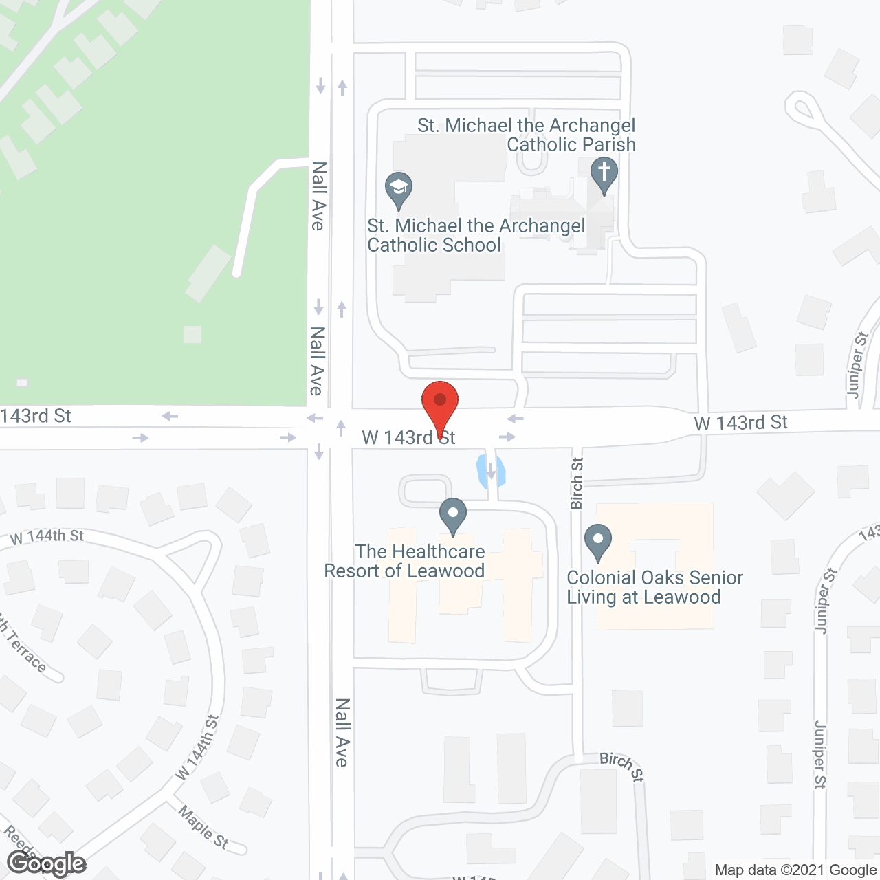 The Healthcare Resort of Leawood in google map