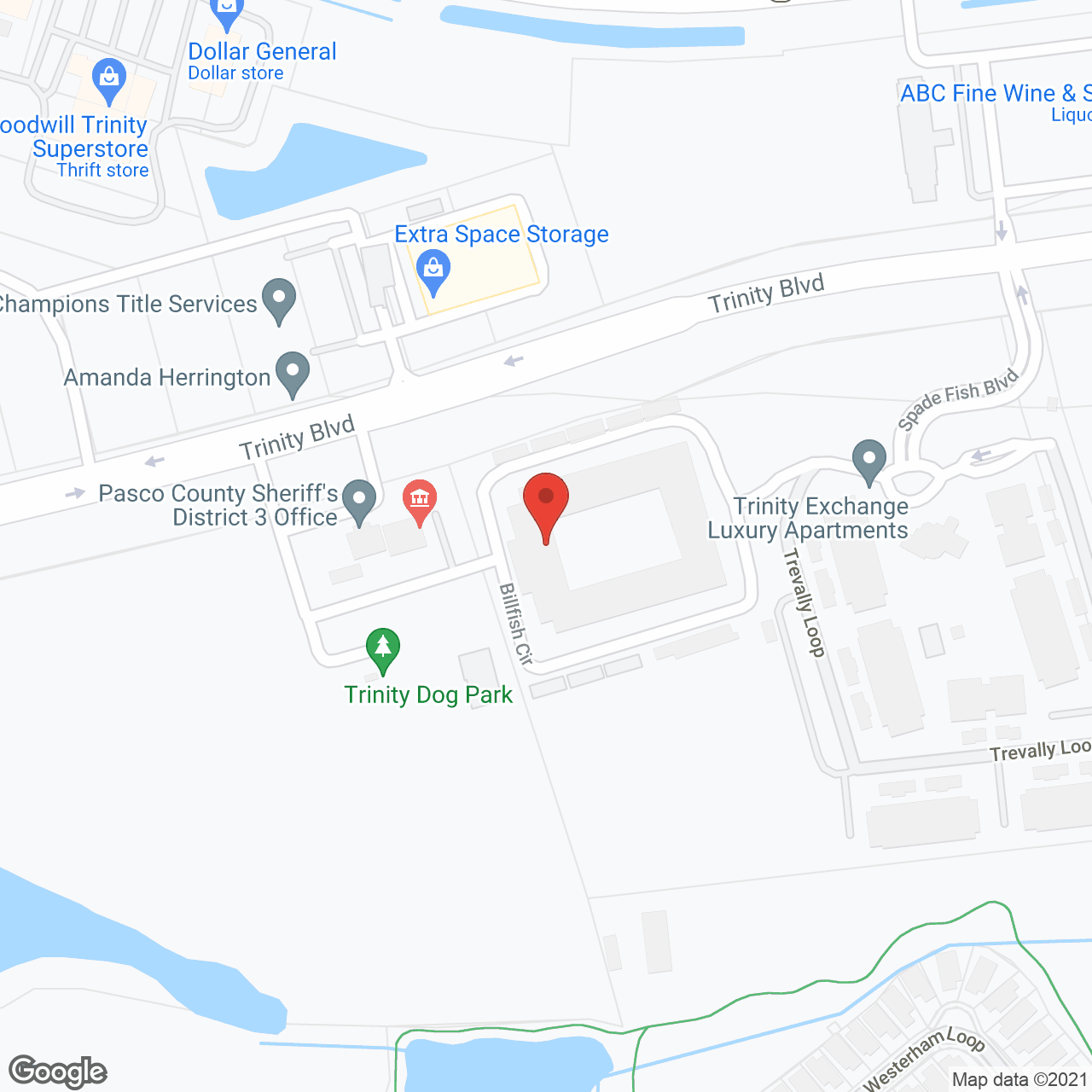 Retreat at Trinity in google map