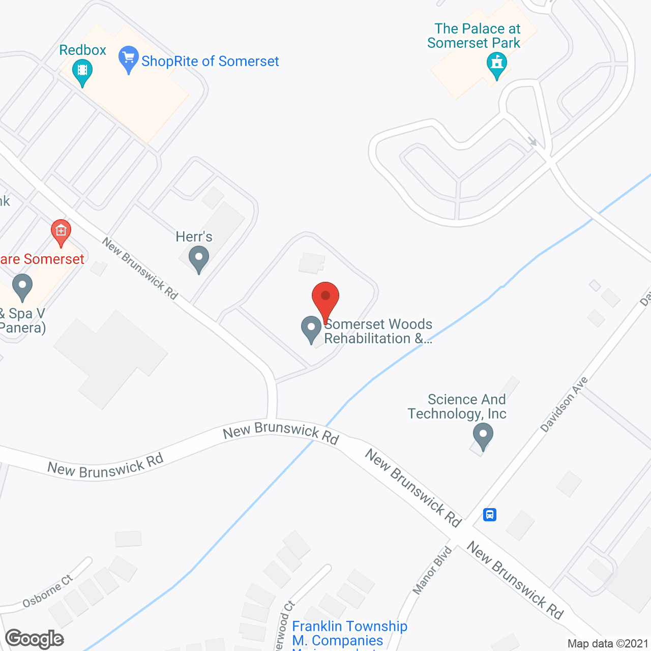 Somerset Woods Rehab and Nursing Center in google map