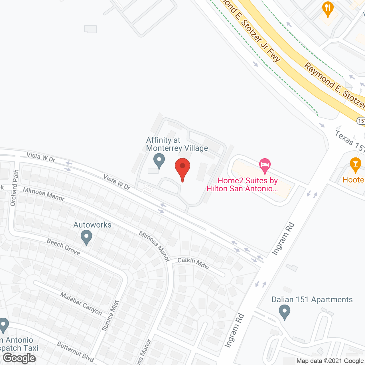 Affinity at Monterrey Village in google map