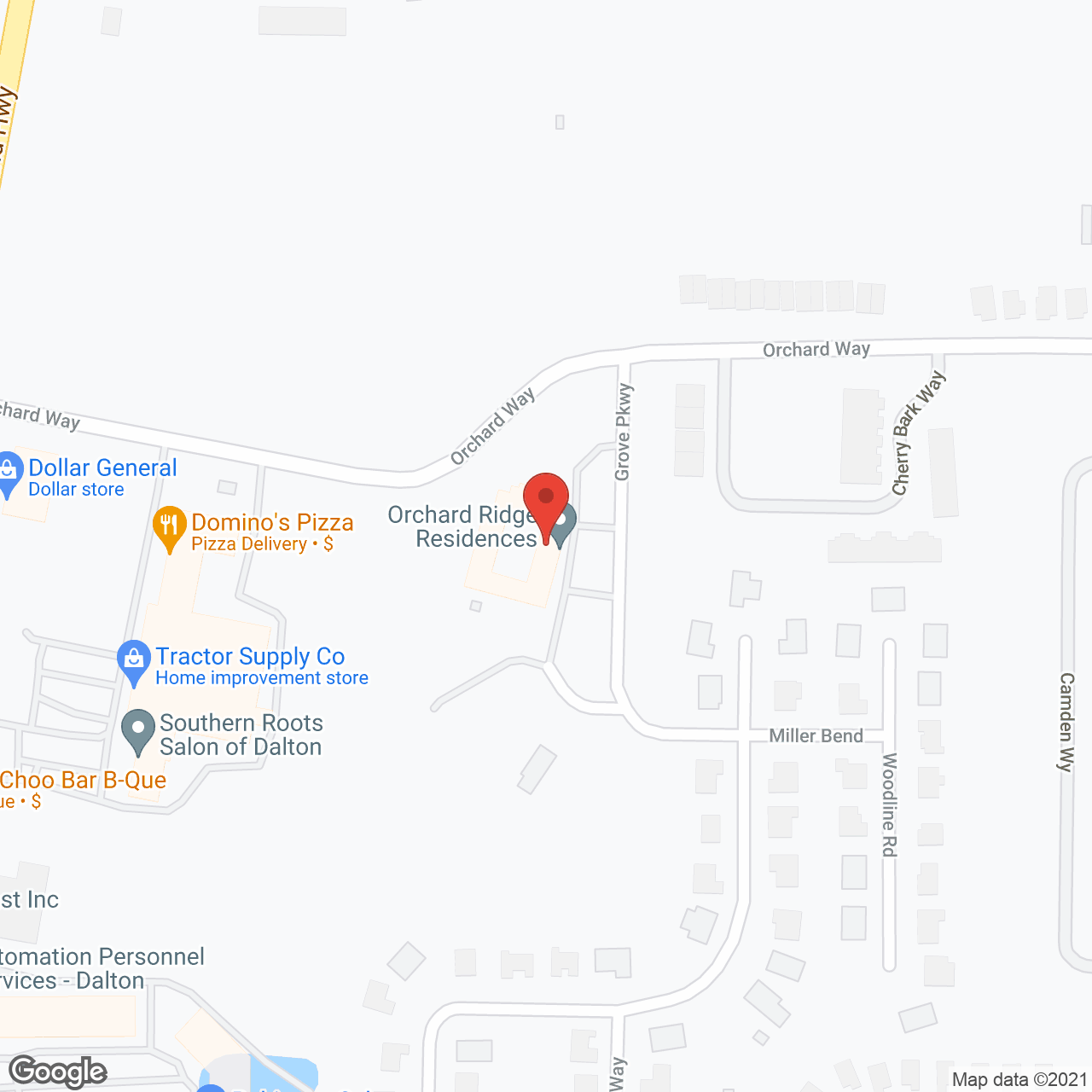 Orchard Ridge Residences in google map
