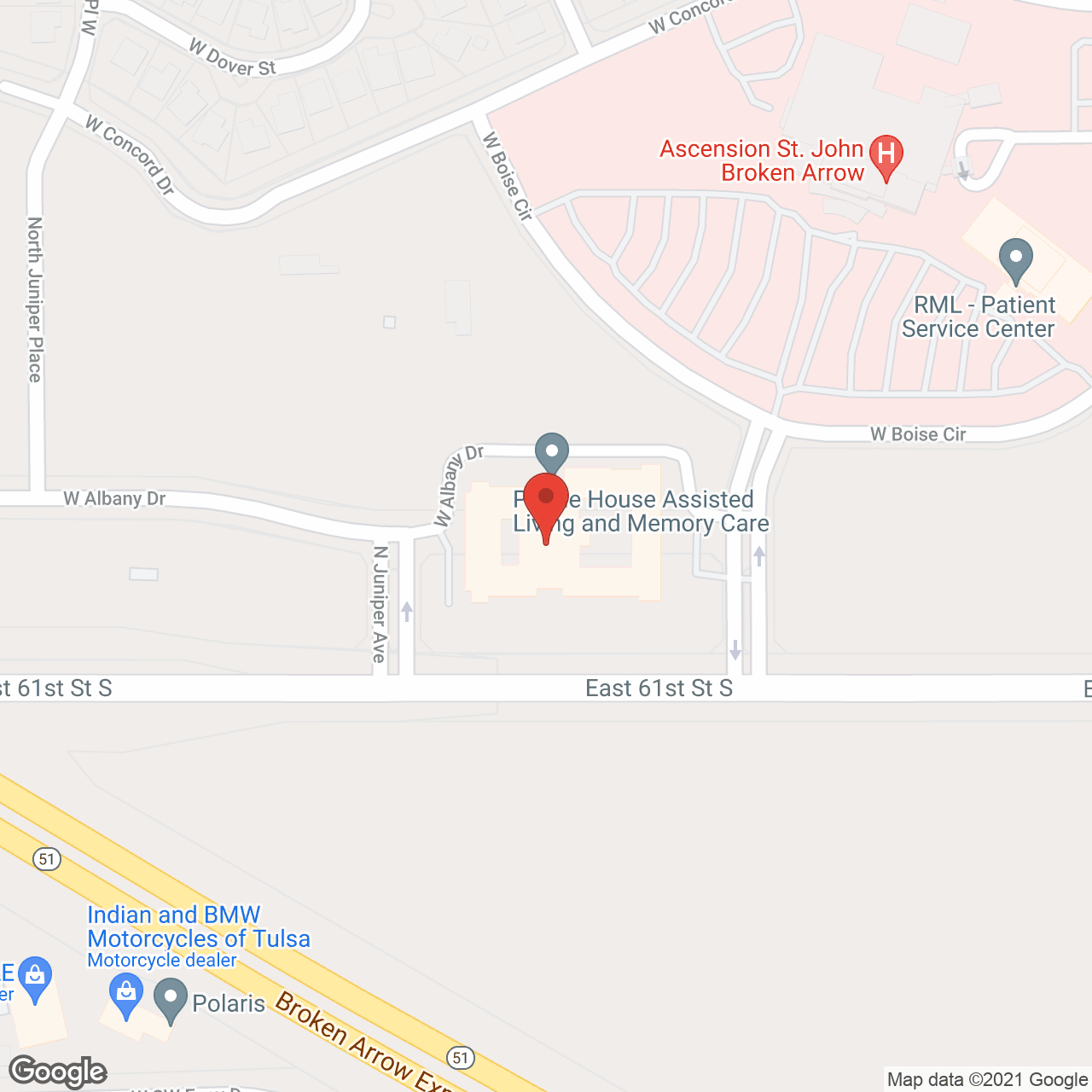 Prairie House Assisted Living & Memory Care in google map