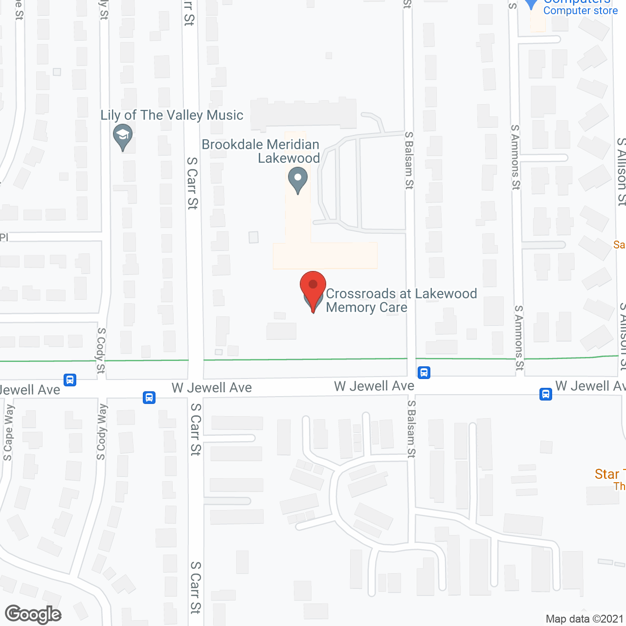 Crossroads at Lakewood Memory Care in google map