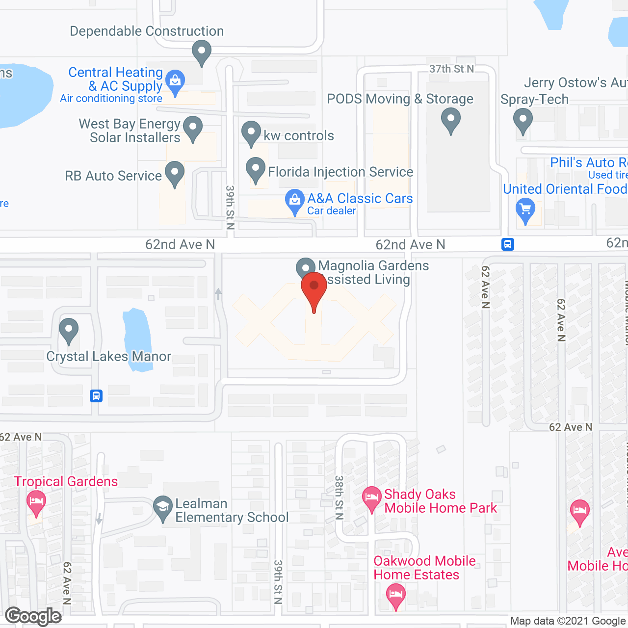Magnolia Gardens ALF in google map