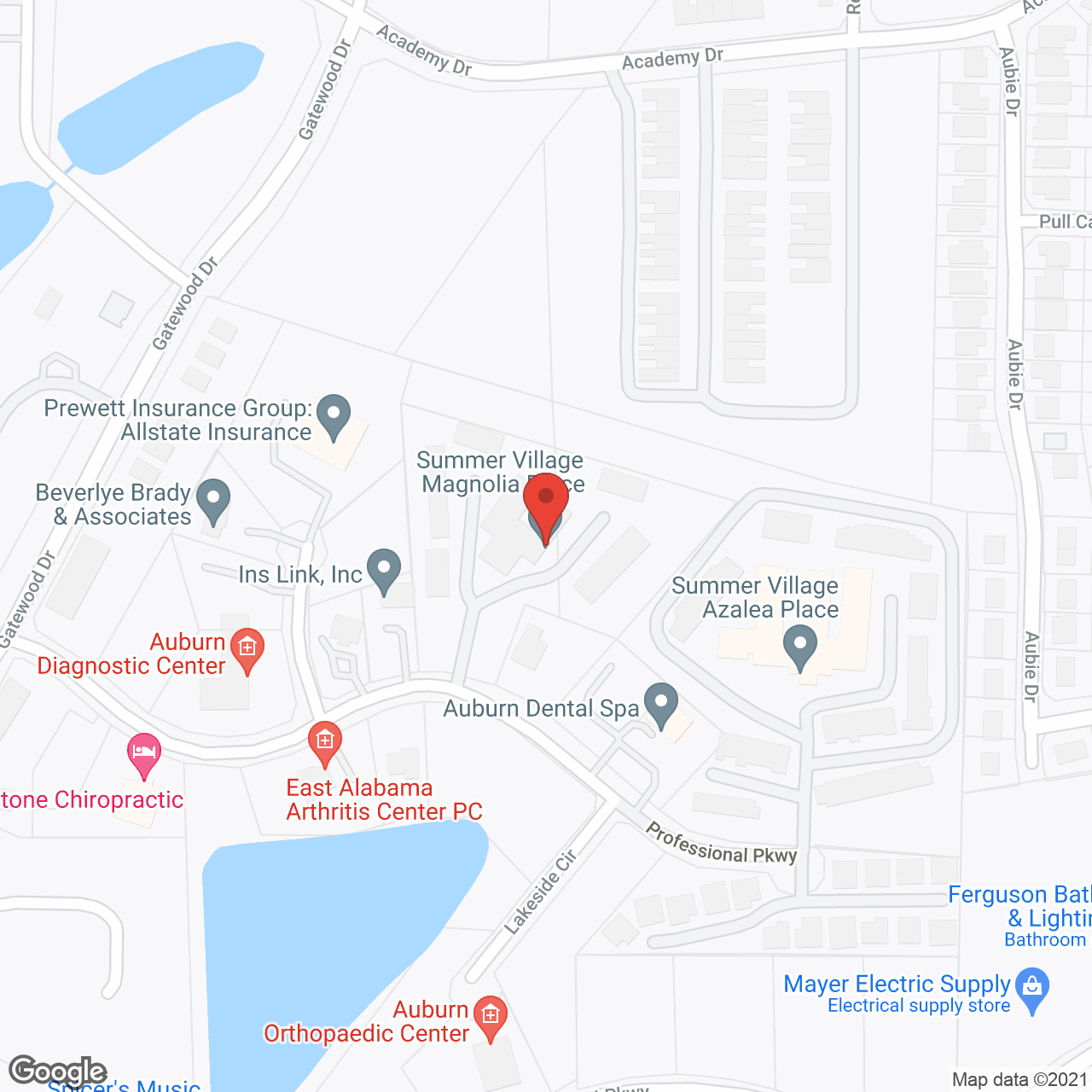 Summer Village at Magnolia Place in google map