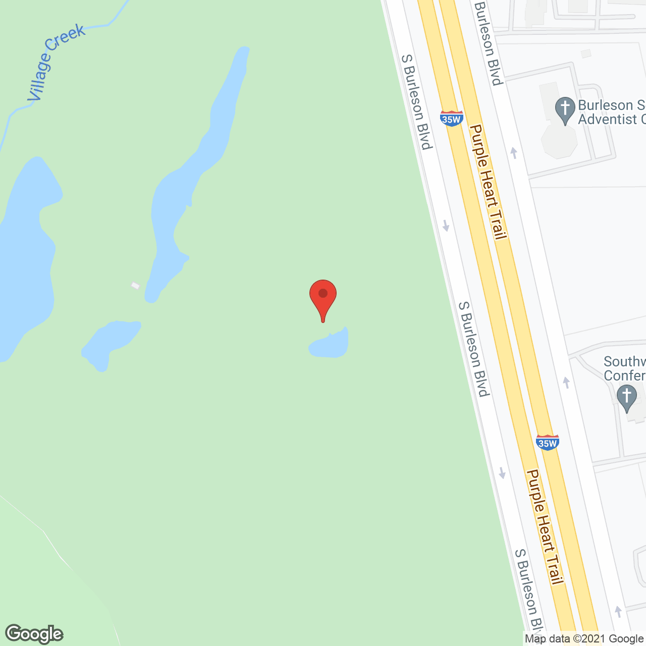 Mustang Creek Estates Burleson in google map