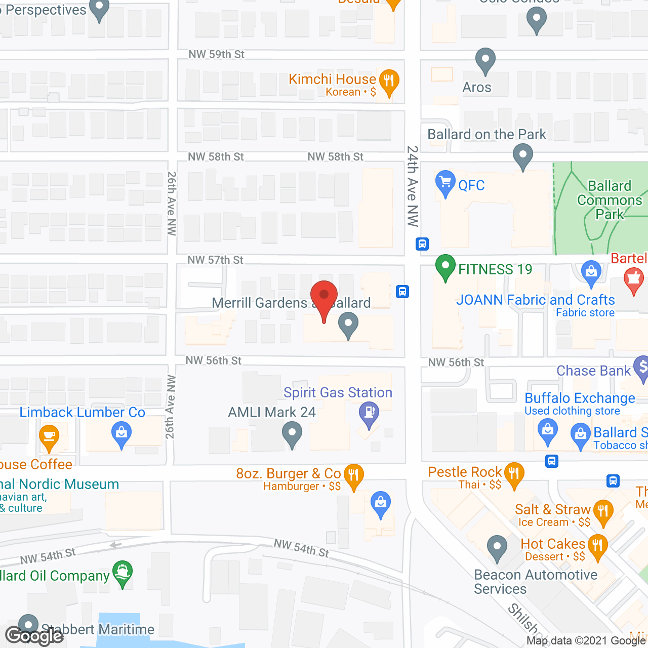 Merrill Gardens at Ballard in google map