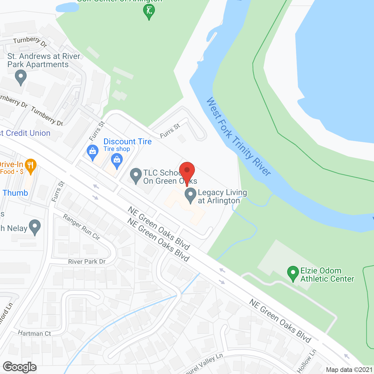 Legacy Living at Arlington in google map