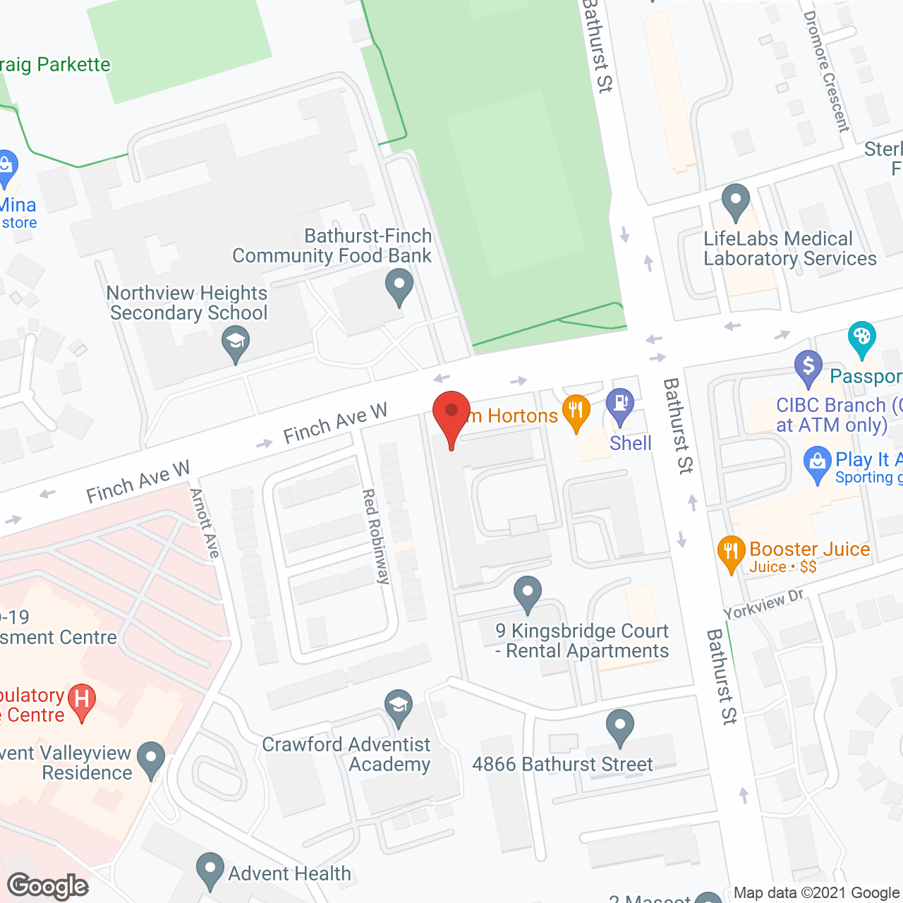 Forestview Retirement Residence in google map