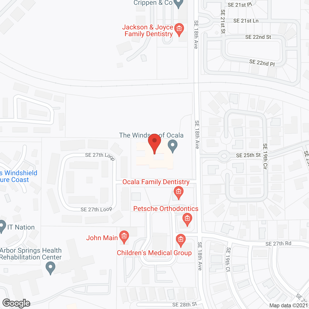 The Windsor of Ocala in google map