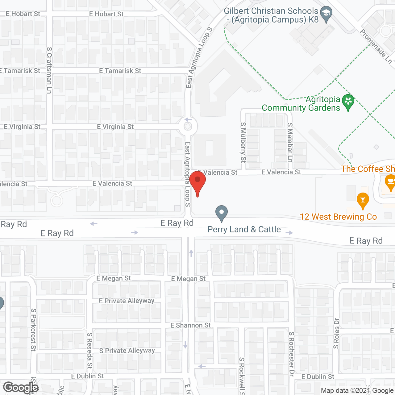 Clearwater Agritopia in google map