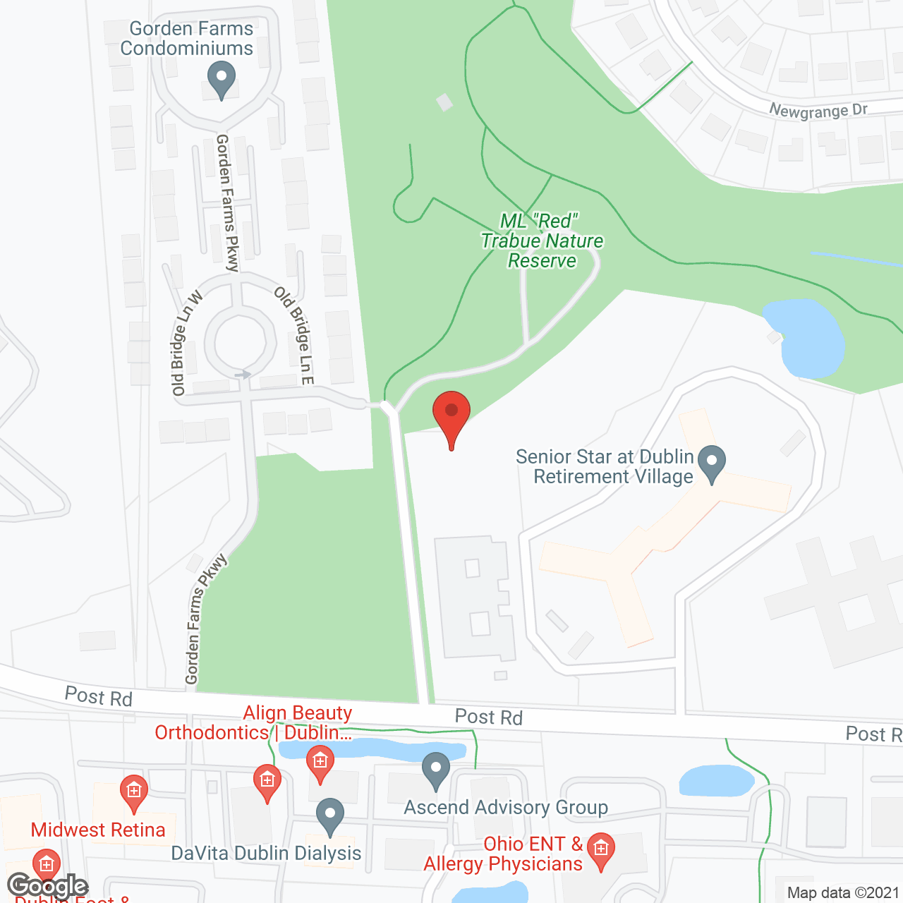 Dublin Retirement Village in google map