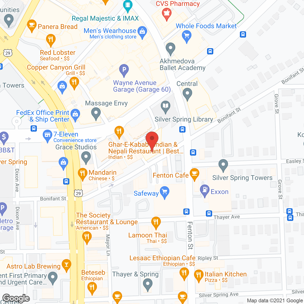 The Bonifant at Silver Spring in google map
