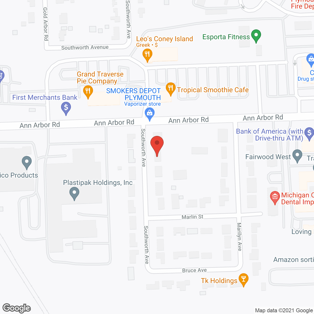 Southworth Elder Care in google map