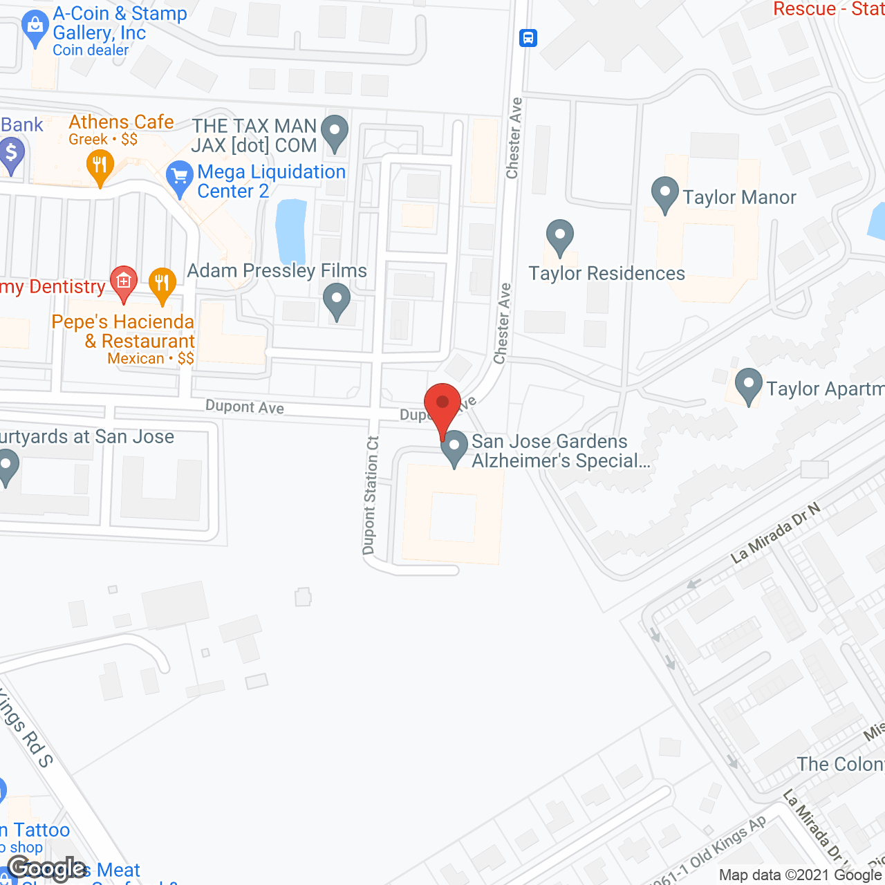 San Jose Gardens Alzheimer's Special Care Center in google map