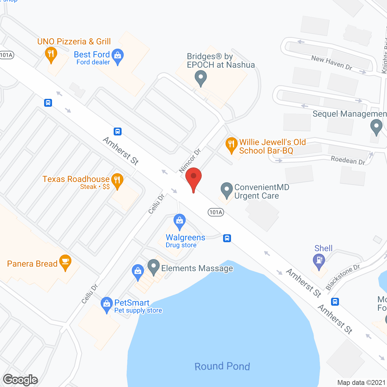 Bridges by EPOCH at Nashua in google map