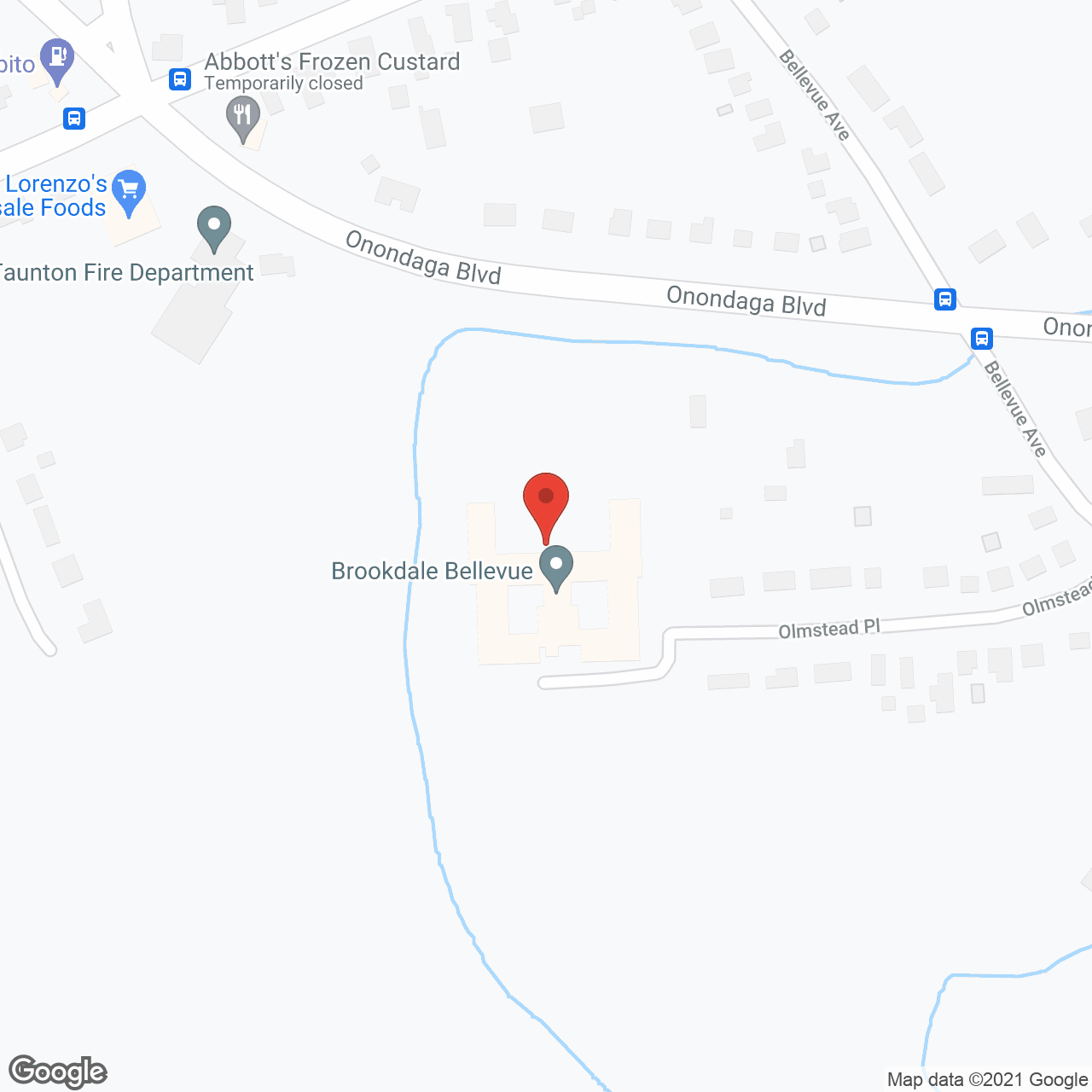 Brookdale Bellevue AL/MC in google map