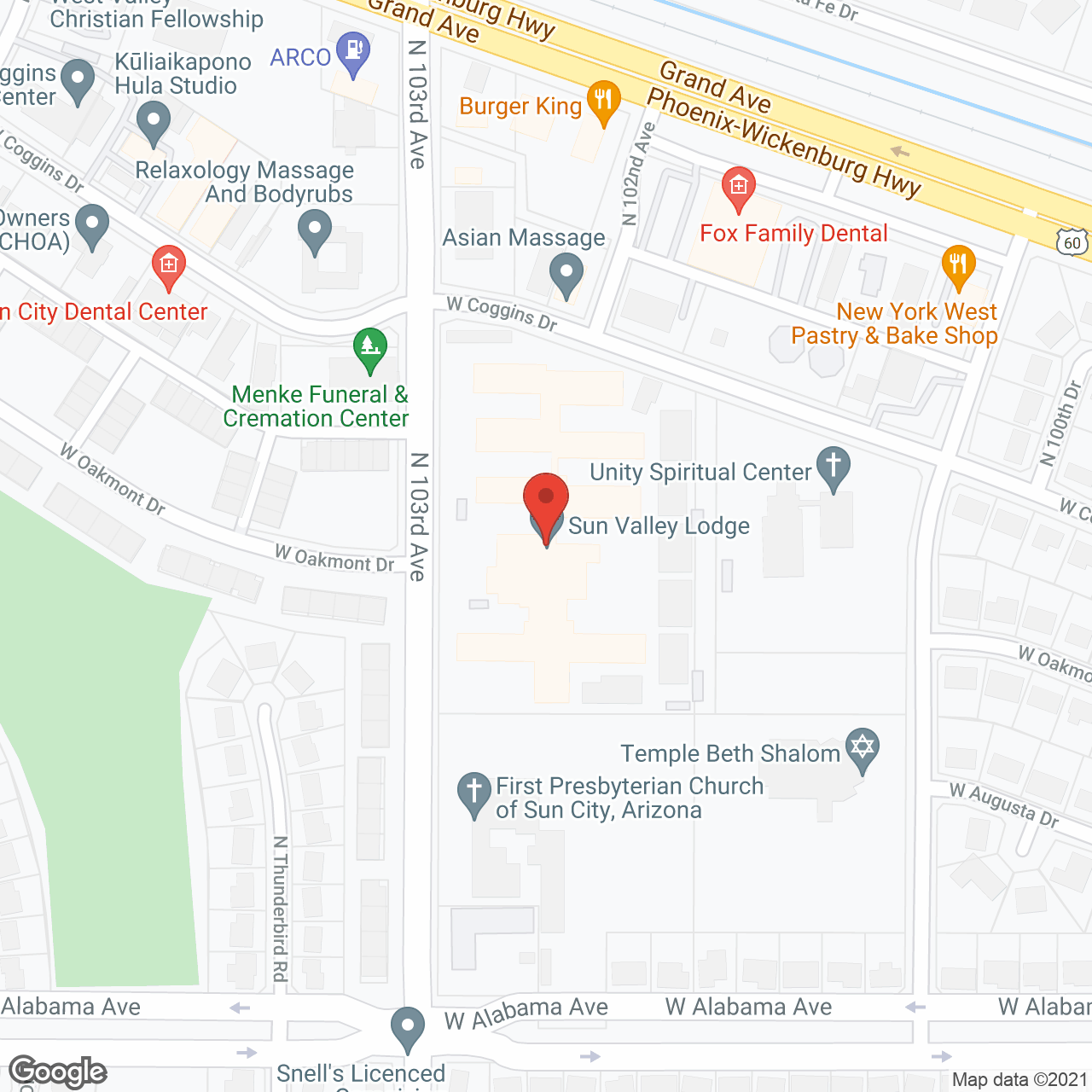 Sun Valley Lodge in google map