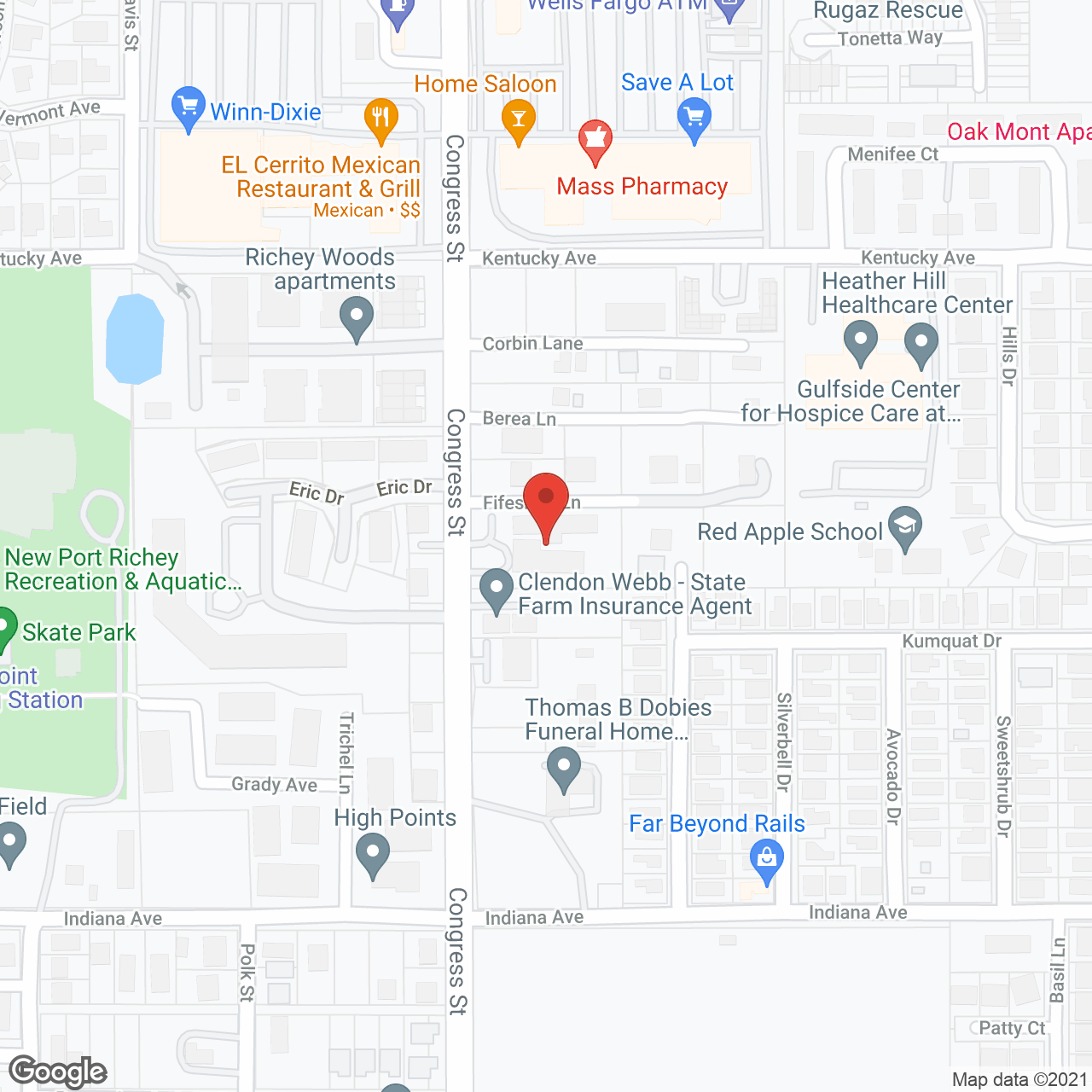 Angels Senior Living at New Port Richey in google map