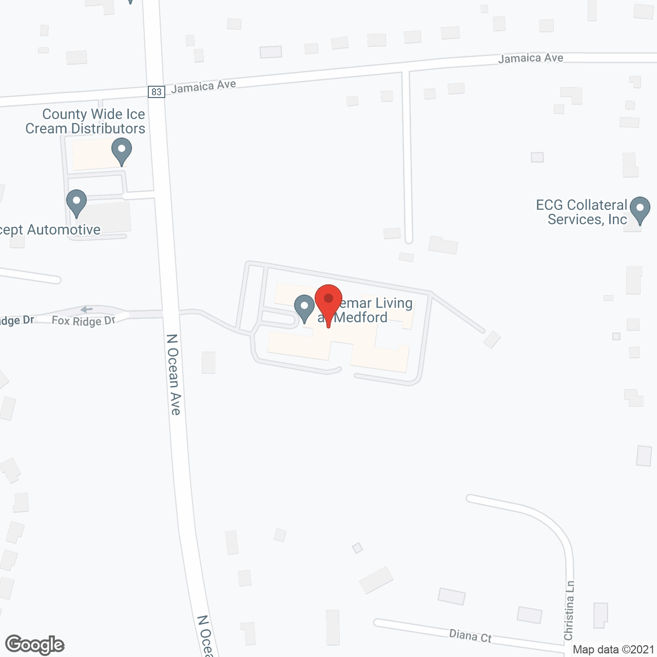 Braemar Living at Medford in google map