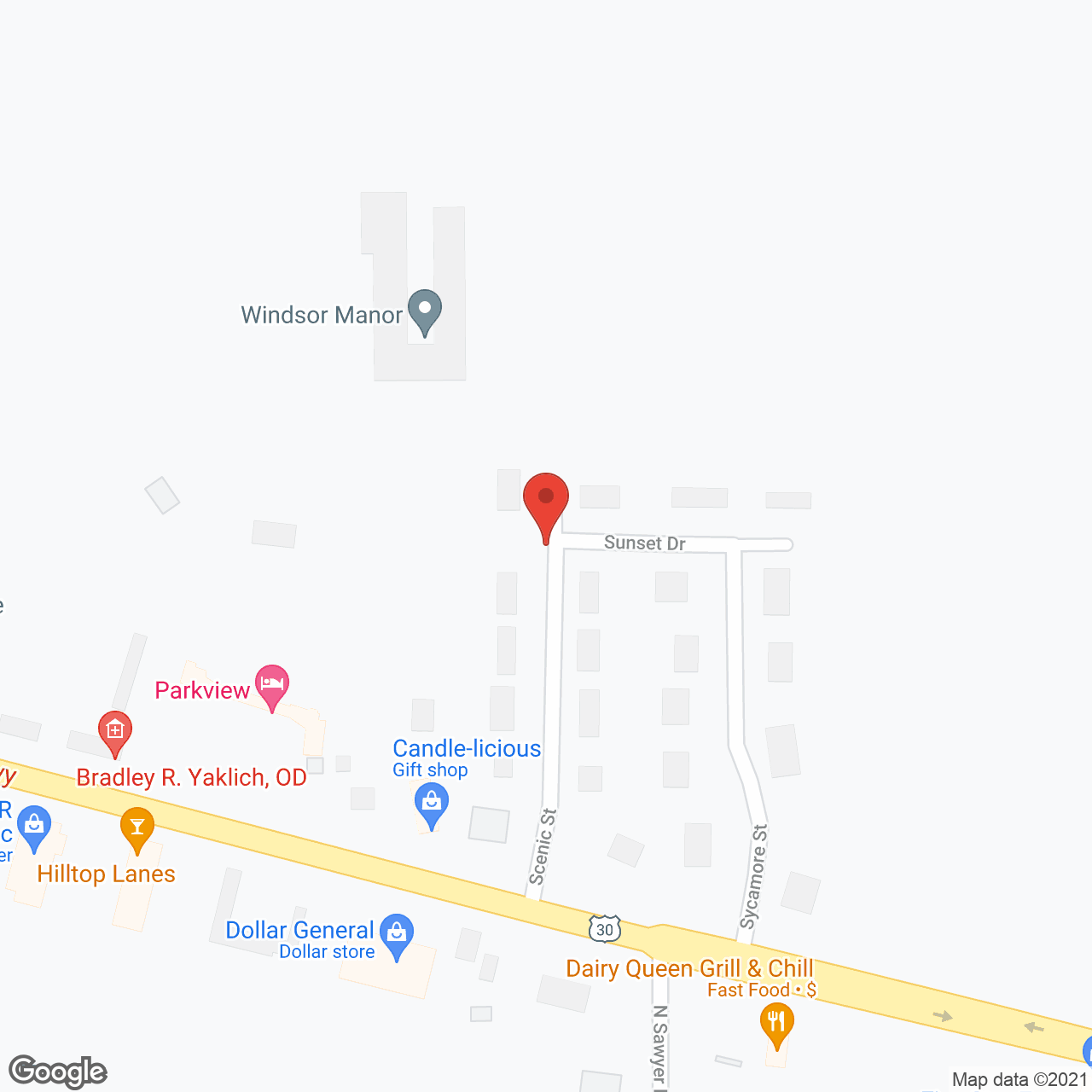 Windsor Manor - Morrison in google map