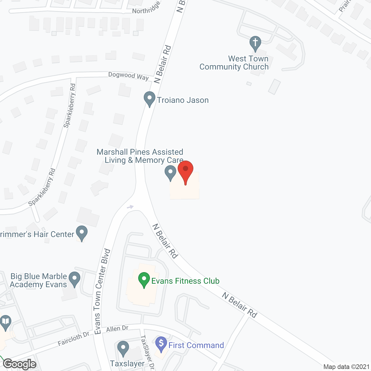 Marshall Pines Transitional Assisted Living and Memory Care in google map