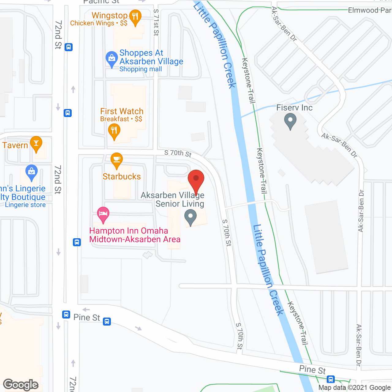 Aksarben Village Senior Living Community in google map