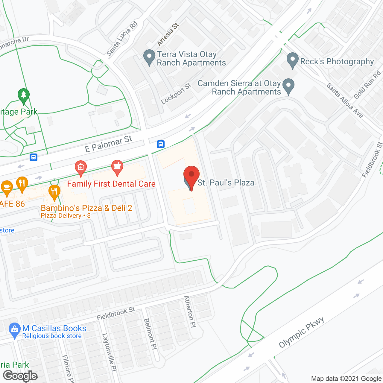 St. Paul's Plaza in google map
