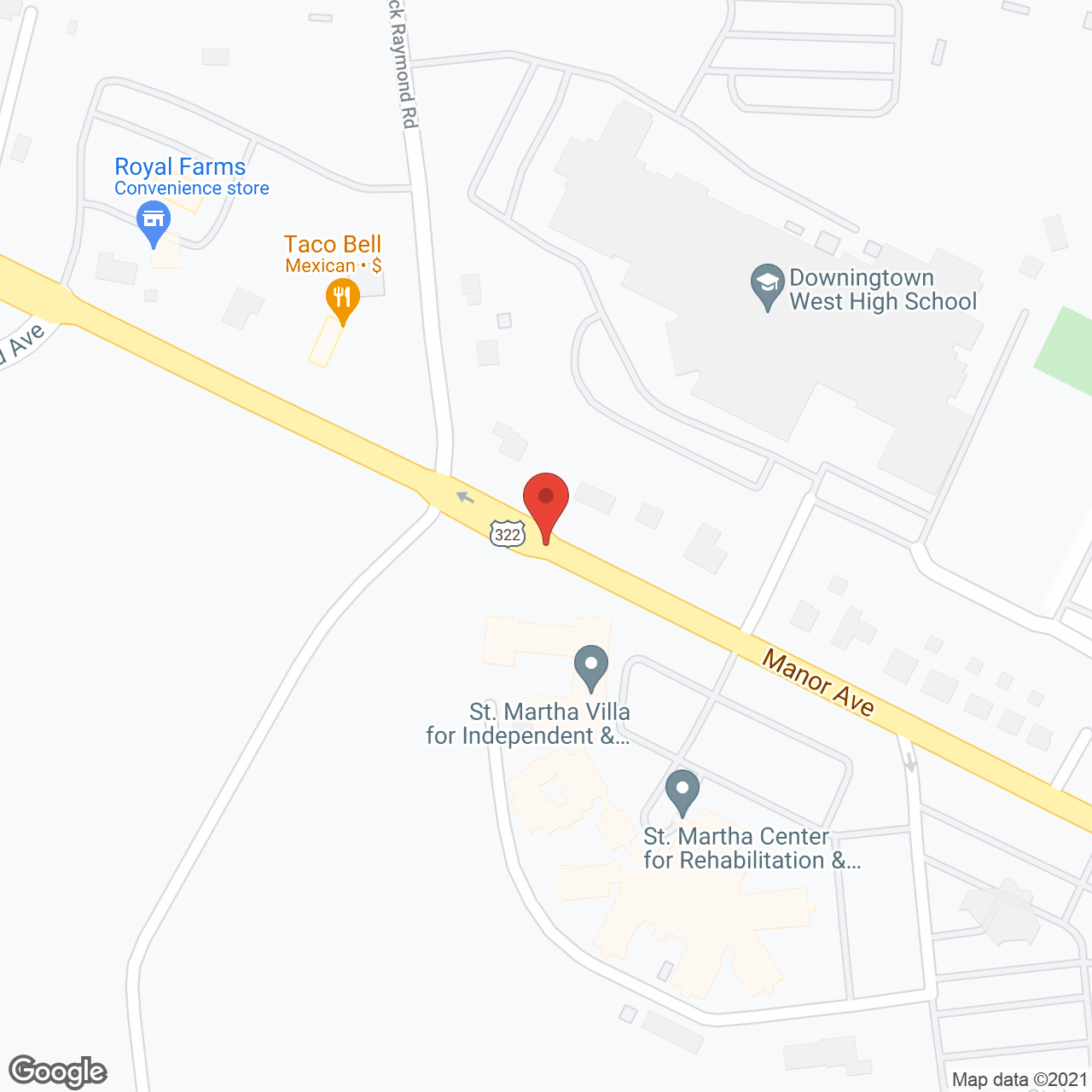 St. Martha Villa in google map