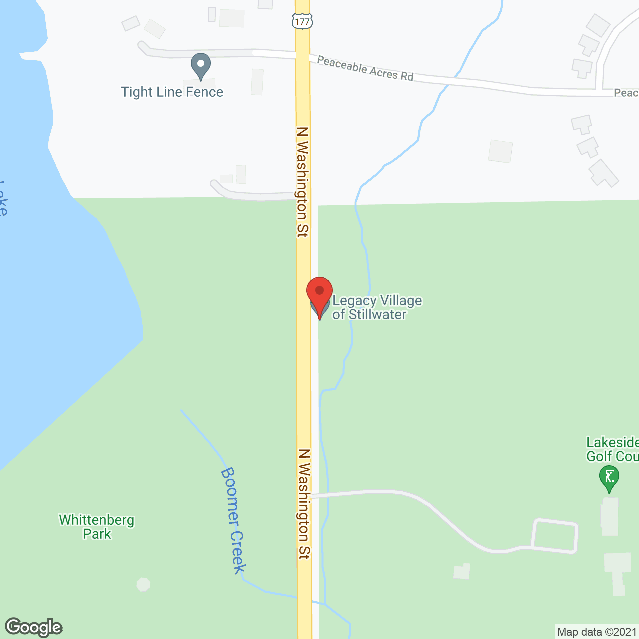 Legacy Village of Stillwater in google map
