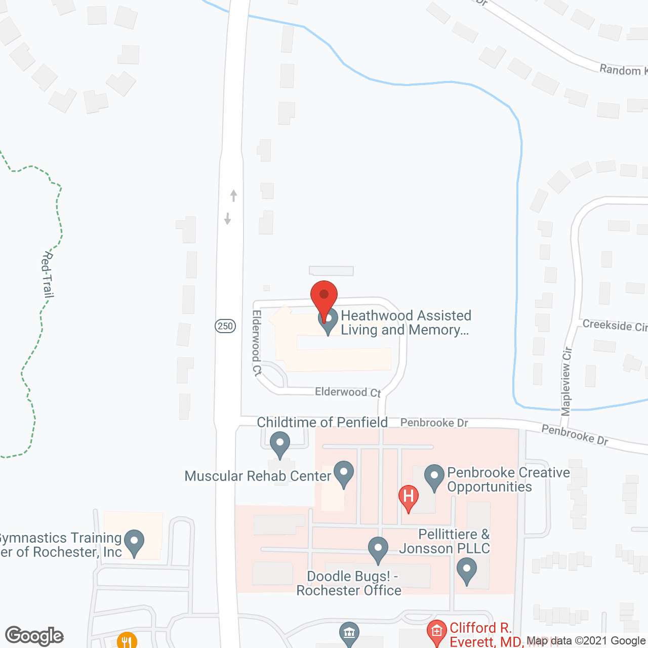Heathwood Assisted Living at Penfield in google map