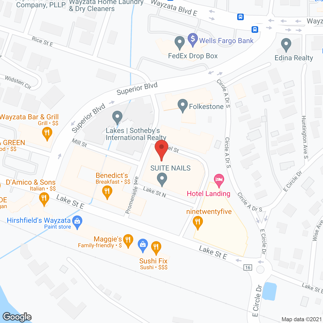 Folkestone in google map