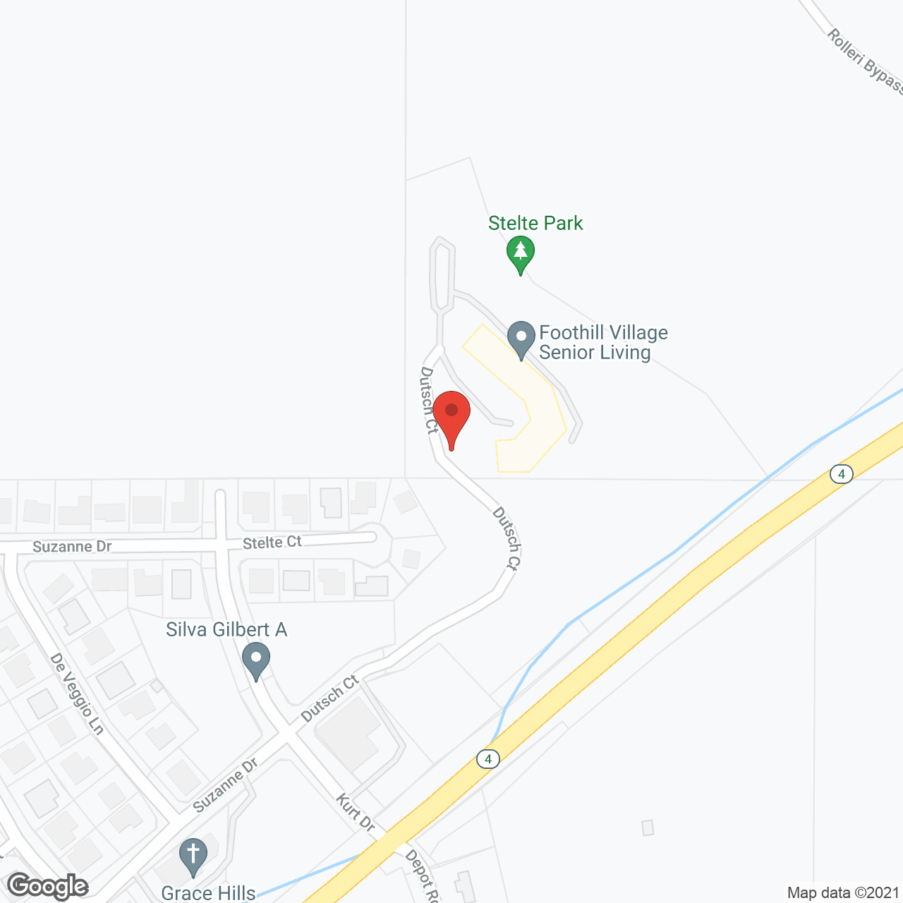 Foothill Village Senior Living Community in google map