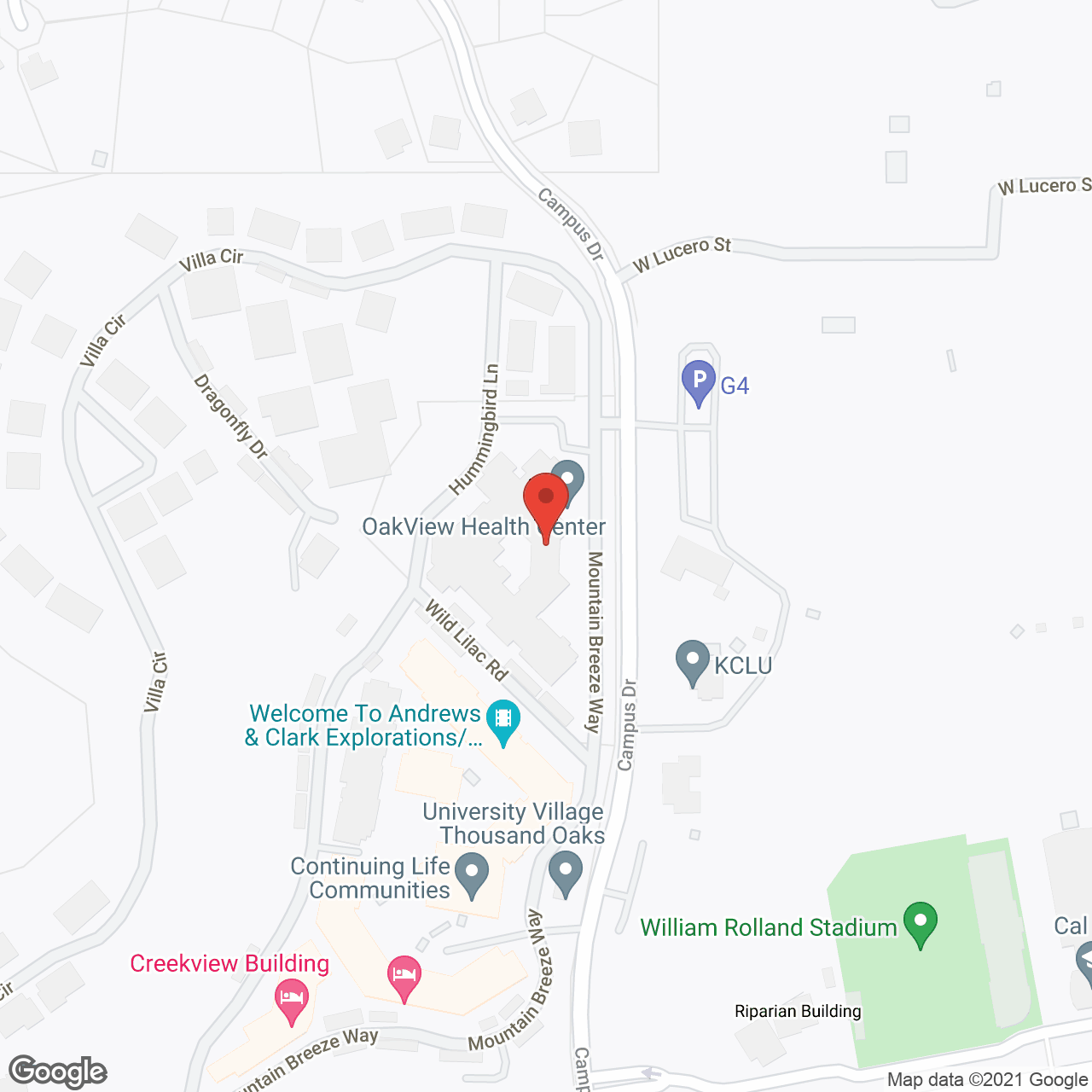 Oakview in google map