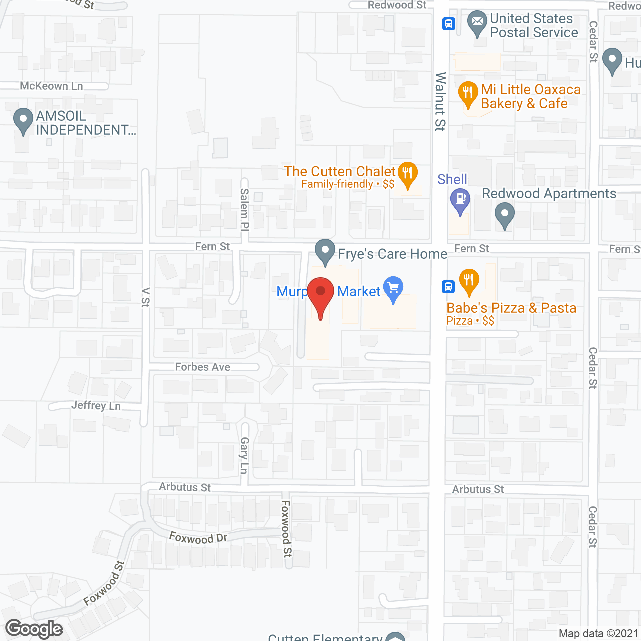 Frye's Care Home in google map
