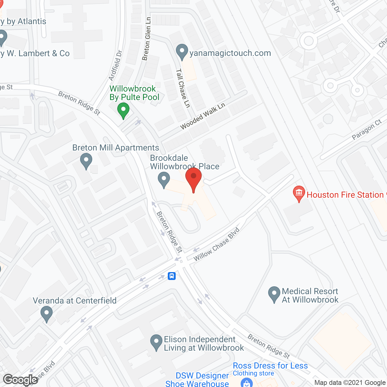 Hampton Willowbrook Healthcare Center in google map