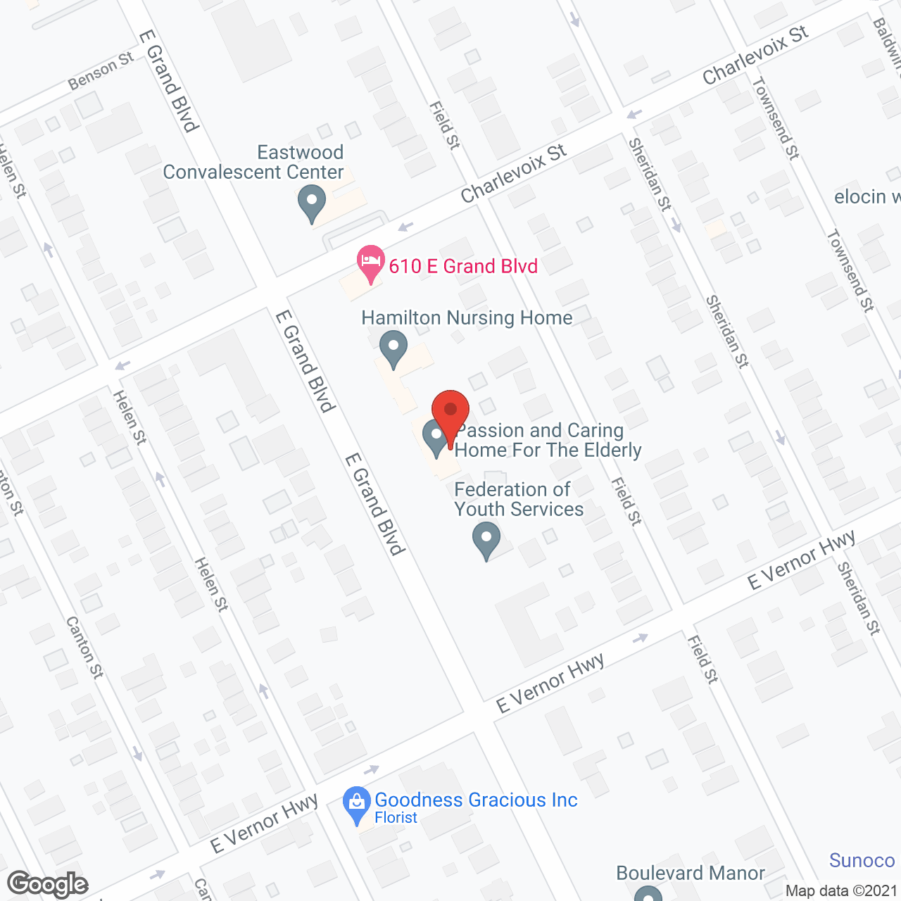 Passion and Caring Home in google map