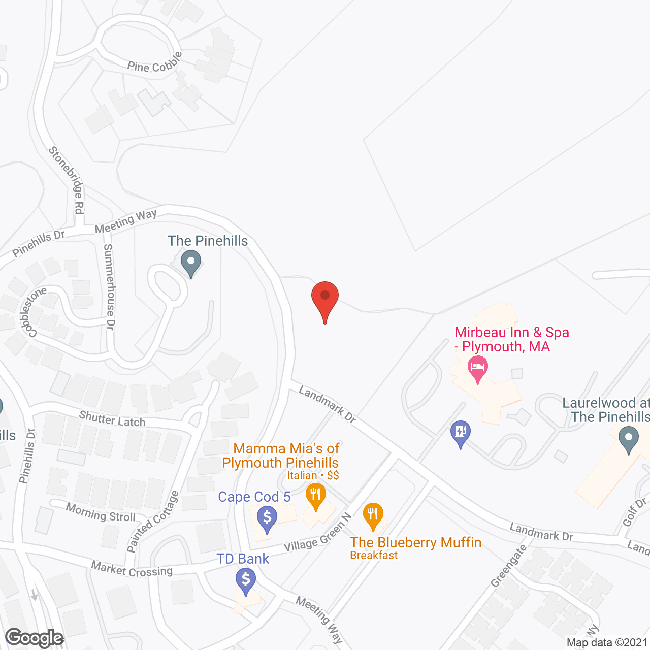 Laurelwood at The Pinehills in google map