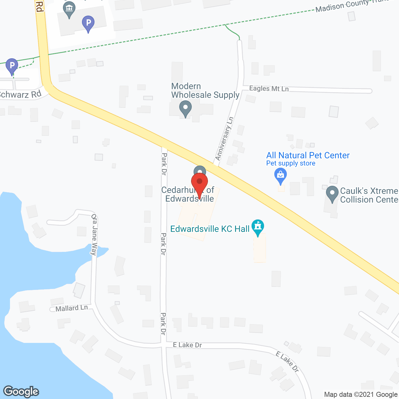 Addington Place of Edwardsville in google map