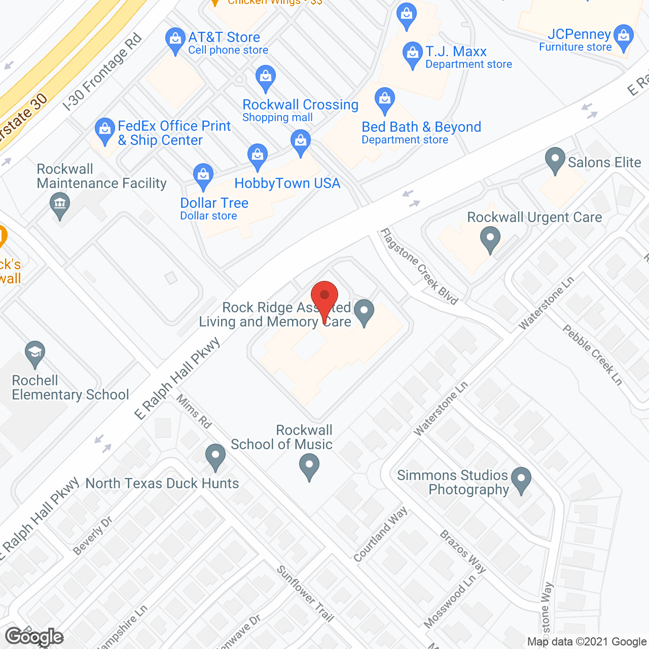 Rock Ridge Assisted Living and Memory Care in google map