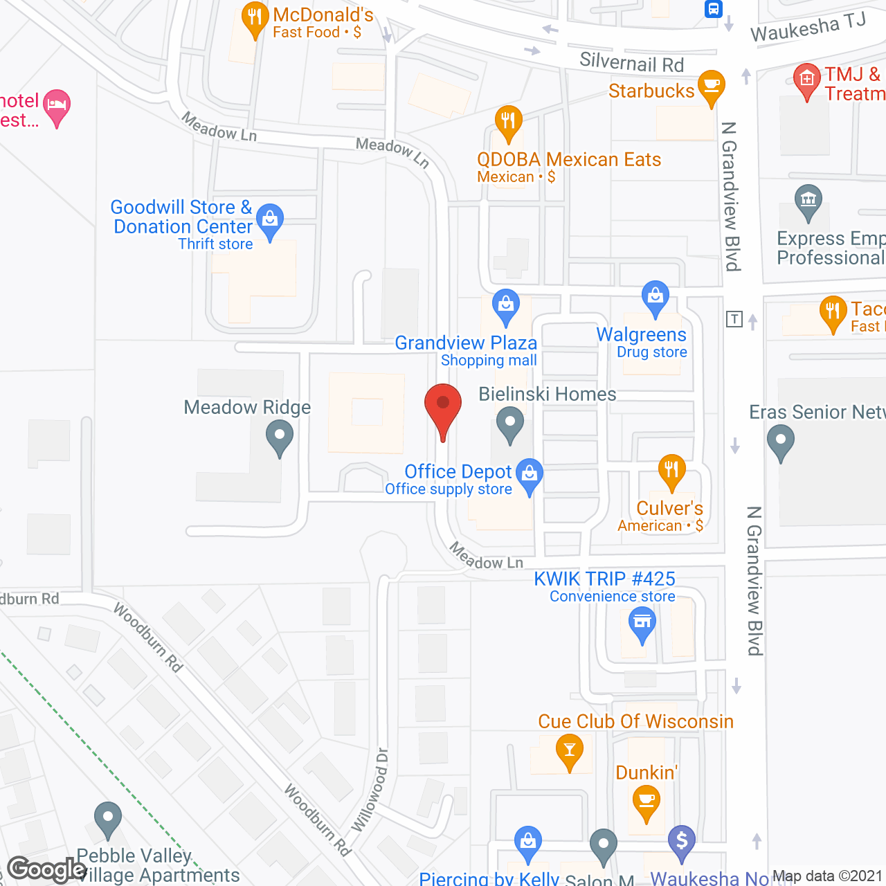 Heritage Court - Waukesha in google map