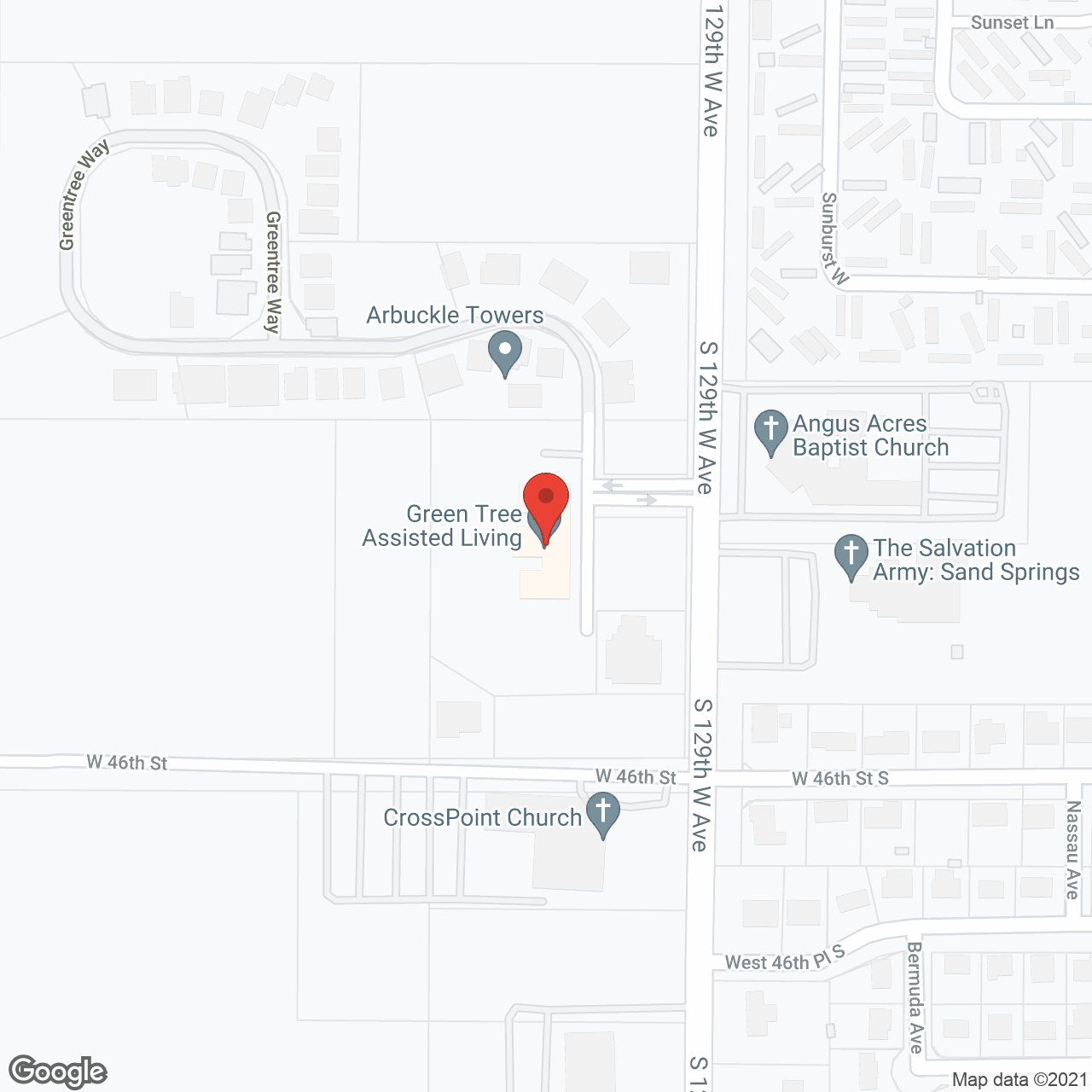 Green Tree Assisted Living & Memory Care in google map