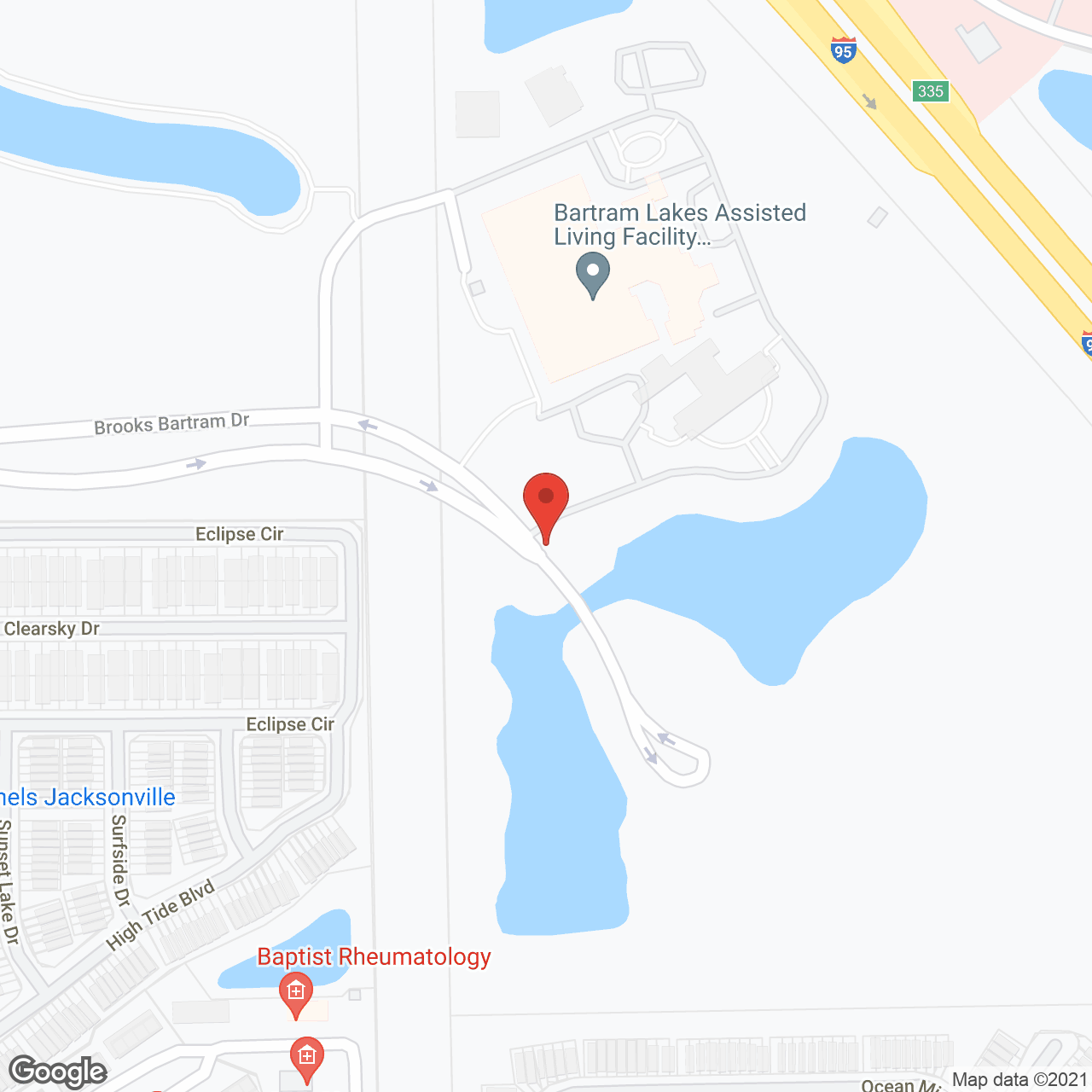 Bartram Lakes Assisted Living and The Green House in google map