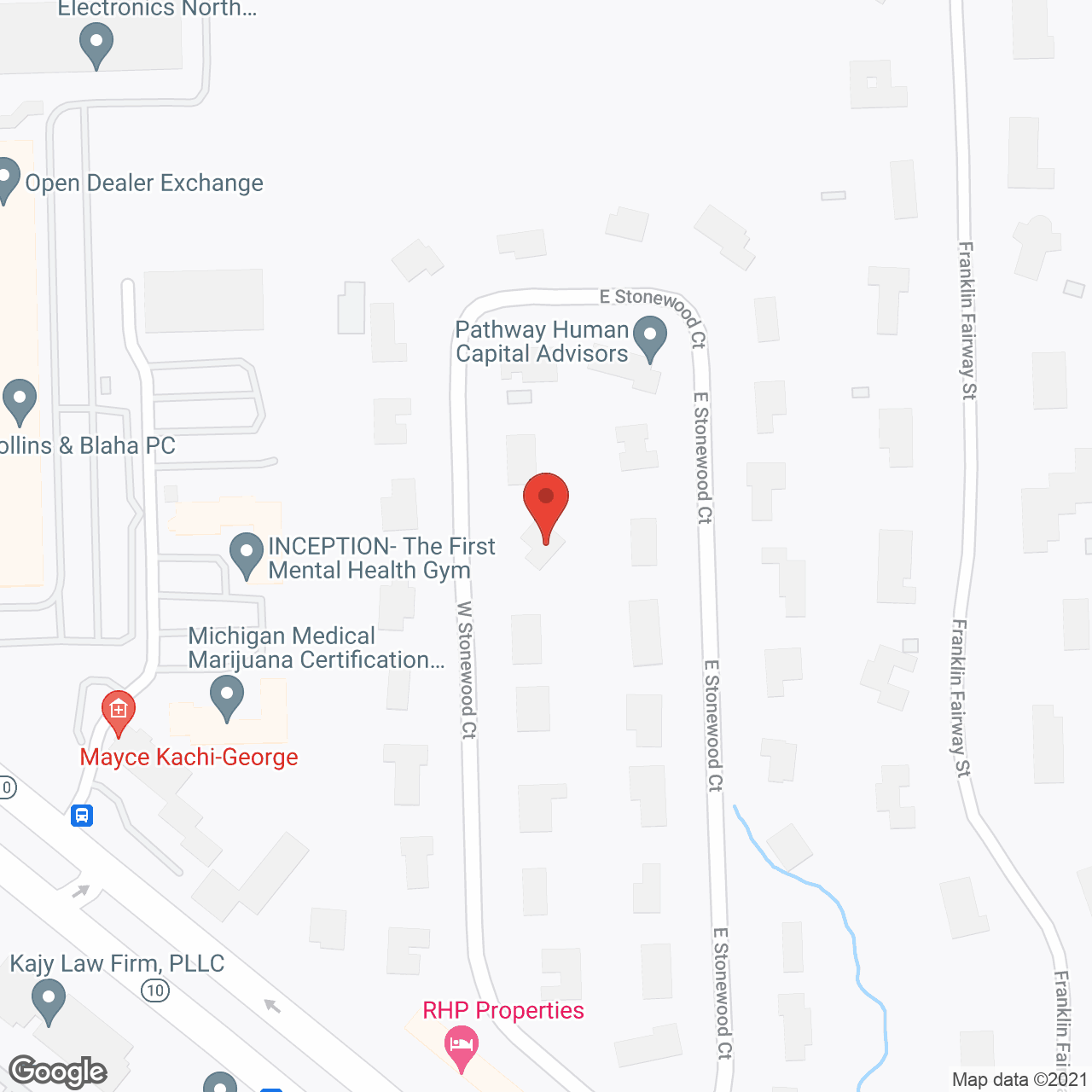 Stonewood AFC in google map