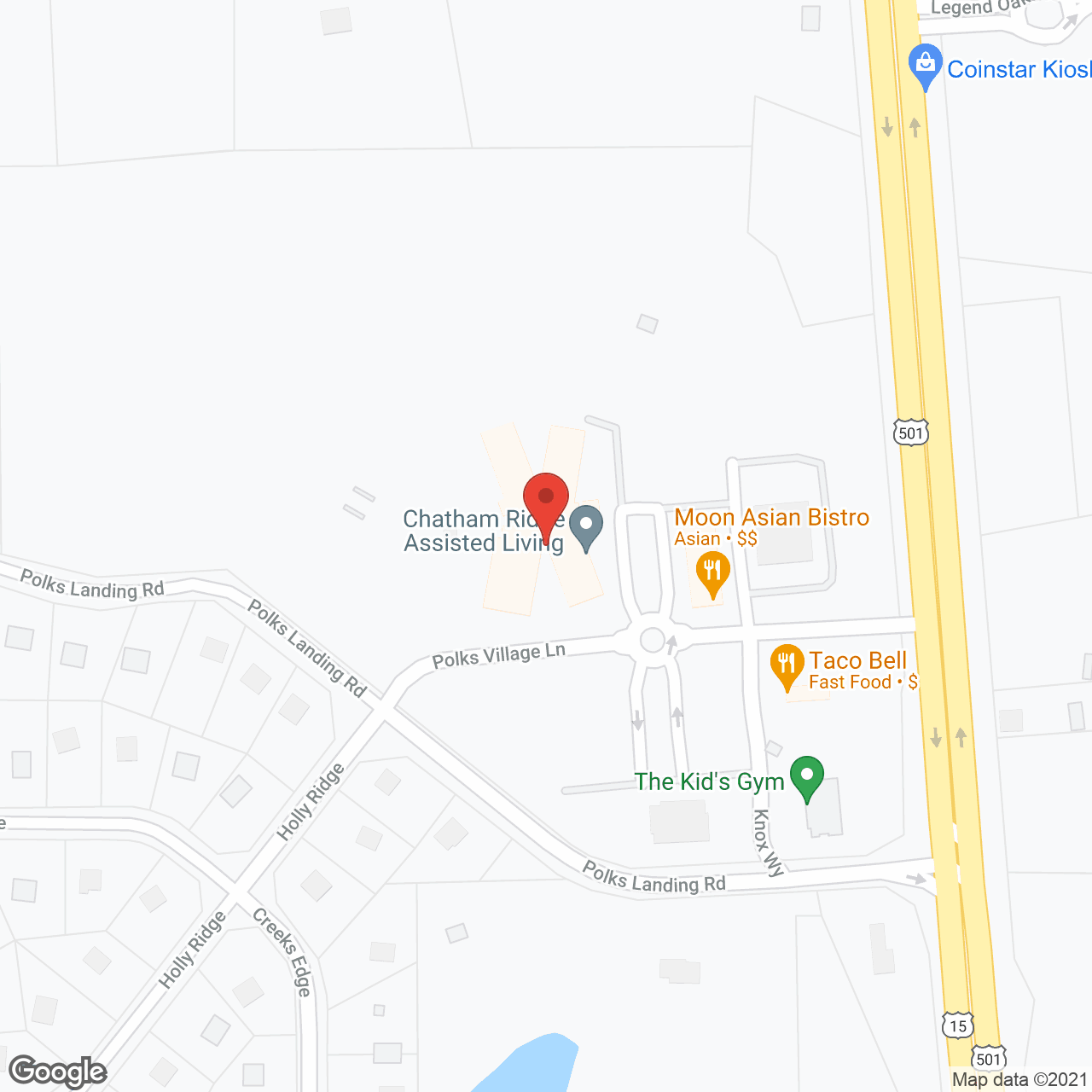 Chatham Ridge Assisted Living in google map