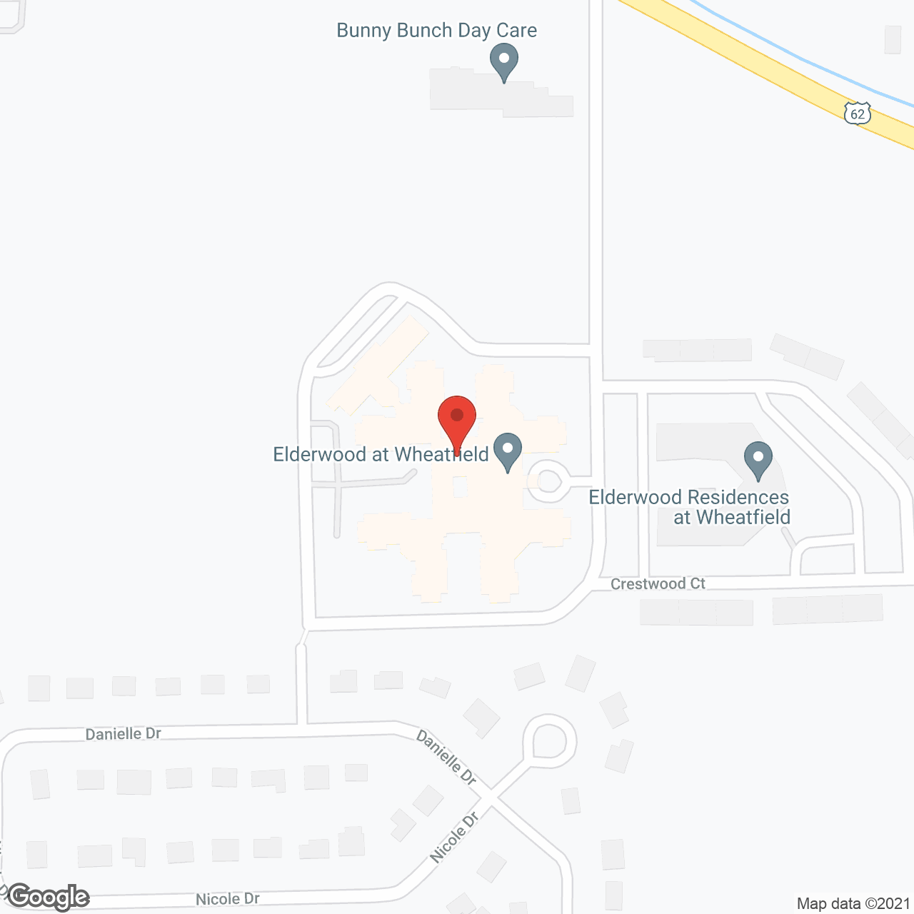 Elderwood Assisted Living at Wheatfield in google map