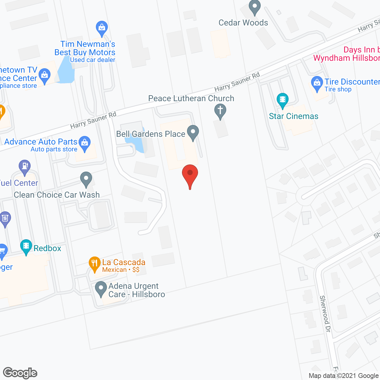 Bell Gardens Place in google map